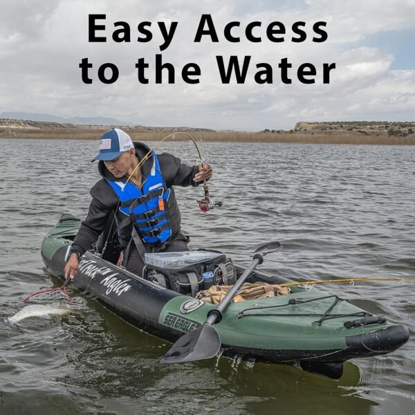 385FTA Fasttrack Angler 1–2-Person Inflatable Hunter Green Fishing Kayak-Externa... - Image 6