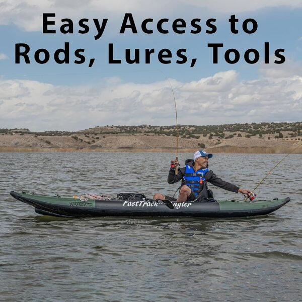 385FTA Fasttrack Angler 1–2-Person Inflatable Hunter Green Fishing Kayak-Externa... - Image 8