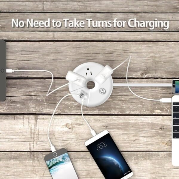 Travel Power Strip, NTONPOWER 3 Outlets 3 USB(1 USB C) Cruise Approved Power Str... - Image 6