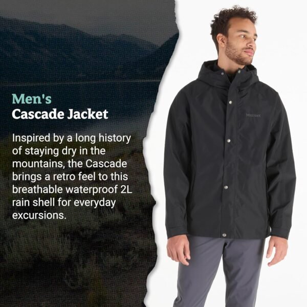 MARMOT Men's Cascade Durable & Waterproof Rain Jacket - Image 5