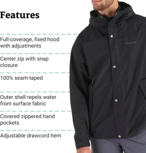 MARMOT Men's Cascade Durable & Waterproof Rain Jacket - Image 6