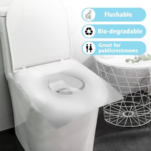 XL 100PCS Toilet Seat Covers Disposable - Flushable Paper Toilet Seat Cover is T... - Image 5