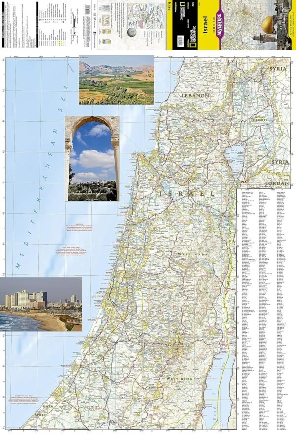 Israel Map (National Geographic Adventure Map, 3208) - Image 5