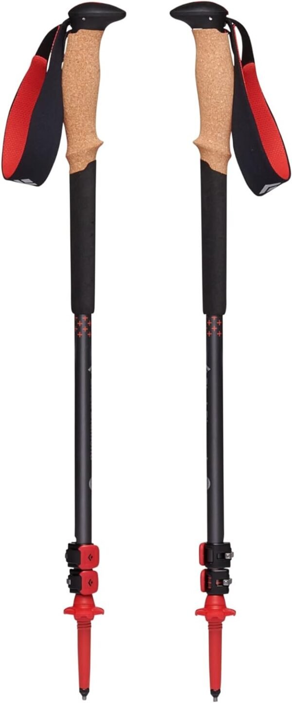 Black Diamond Pursuit Aluminum Trekking-Hiking Poles - Collapsible & Adjustable - Image 3