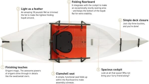 Oru Kayak Foldable Kayak Lake | Lightweight, Portable & Stable - Lake and River ... - Image 6