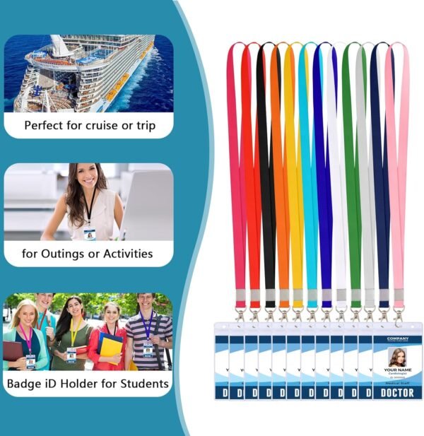 12PCS Cruise Lanyard for Ship Cards, Lanyards for Cruise Ship Cards,ID Badge Hol... - Image 7