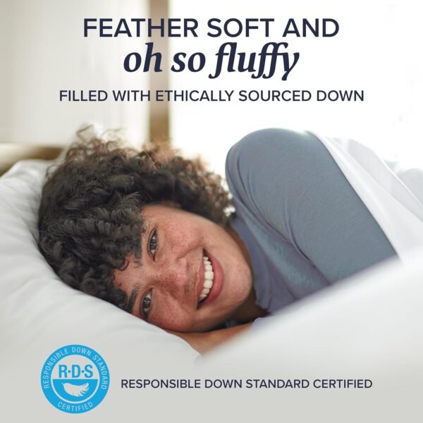 Beckham Hotel Collection Bed Pillows Queen/Standard Size Set of 2 - Down Pillow ... - Image 5
