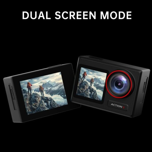 4K60FPS 30MP Action Camera with Front LCD and Touch Rear Screens, Underwater Cam... - Image 3