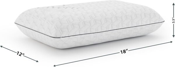 Vaverto Small Memory Foam Bed Pillow for Camping - Compressible Medium Firm, Bre... - Image 4
