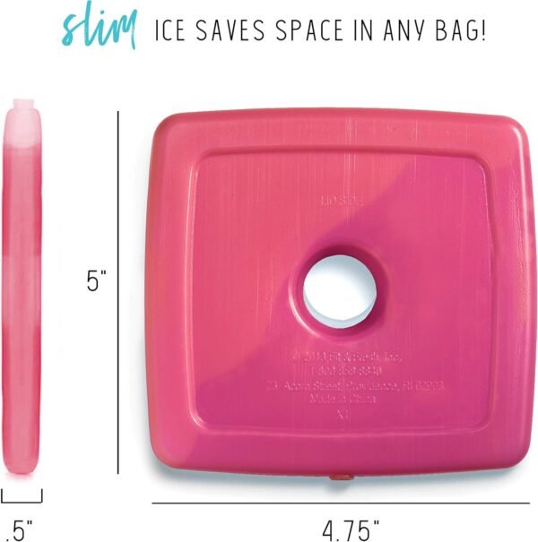 Cool Coolers by Fit + Fresh, Reusable & Long-Lasting Slim Ice Packs, Cold Packs ... - Image 3