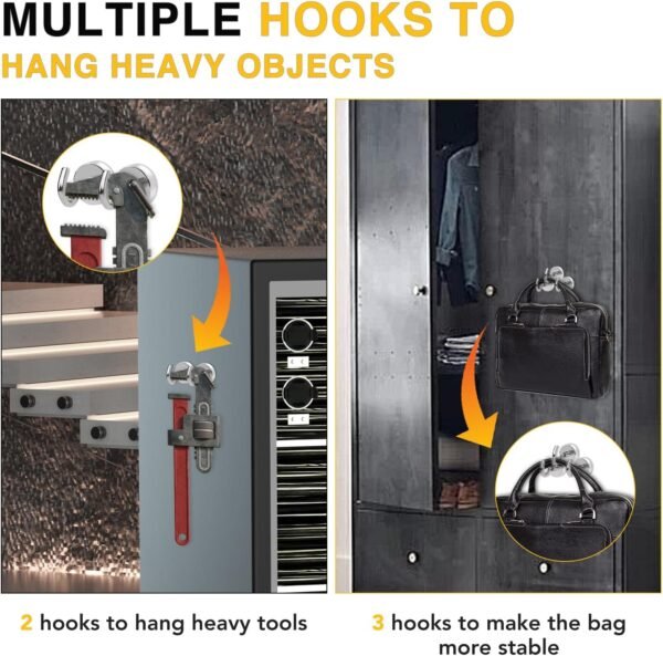 DIYMAG Magnetic Hooks, 30lbs+ Magnet Hook 2025 Cruise Cabin Ship Essentials Heav... - Image 4