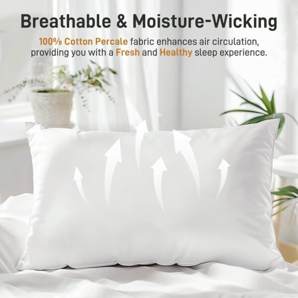 Firm Cooling Pillows Standard/Queen Size Set of 2-Hotel Luxury-Adjustable Firmne... - Image 4