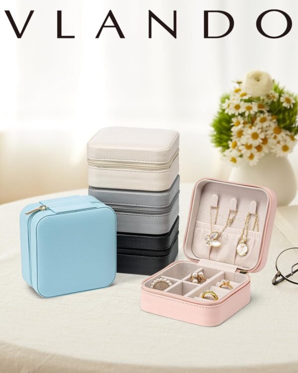 Vlando Travel Jewelry Case - Teacher Appreciation Gifts - Small Jewelry Travel O... - Image 10