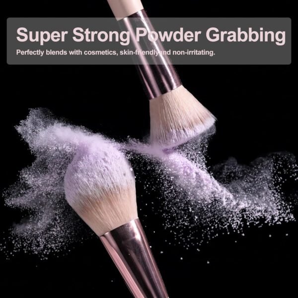 BS-MALL Makeup Brushes Foundation Powder Concealers Eye Shadows Makeup Set with ... - Image 4