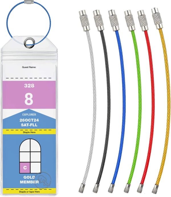 Cruise Luggage Tag Holders for Royal Caribbean and Celebrity Cruise Lines (Set o... - Image 7