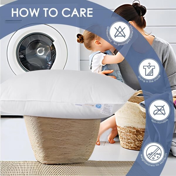 Luxury Canadian White Goose Down Pillow Queen - 900+ Fill Power, Soft Down Pillo... - Image 9