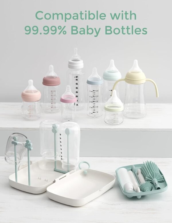 Momcozy Bottle Brush Set - Baby Bottle Cleaner Kit with Silicone Brush, Nipple B... - Image 4