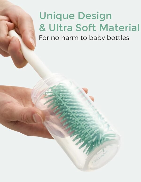 Momcozy Bottle Brush Set - Baby Bottle Cleaner Kit with Silicone Brush, Nipple B... - Image 5