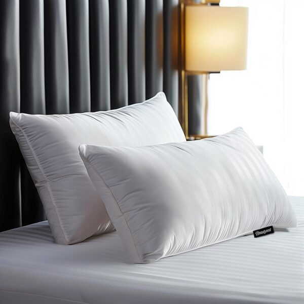 Beautyrest Fluffy Hotel Collection Luxury Goose Feathers Medium Firm Hypoallerge... - Image 2