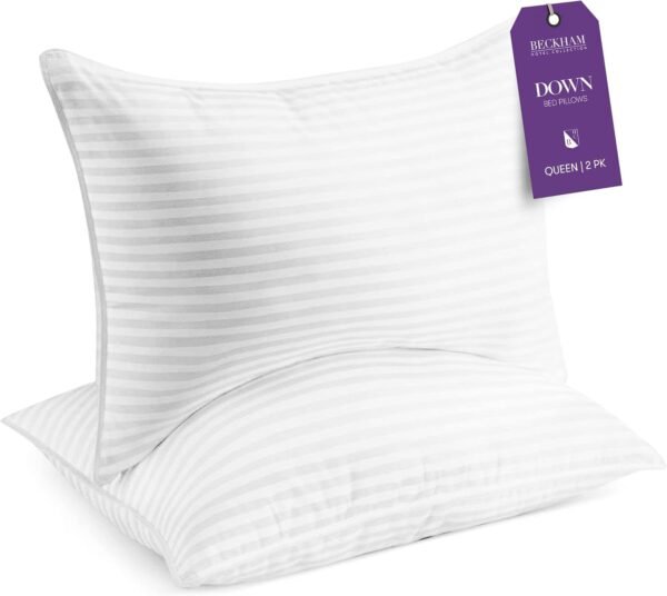 Beckham Hotel Collection Bed Pillows Queen/Standard Size Set of 2 - Down Pillow ... - Image 2