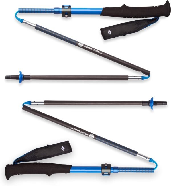 Black Diamond Distance Carbon FLZ Trekking and Running Poles, Pair of Foldable, ... - Image 2