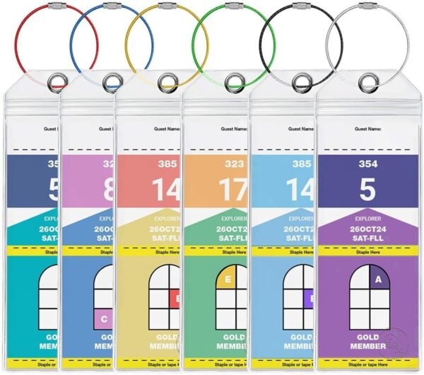 Cruise Luggage Tag Holders for Royal Caribbean and Celebrity Cruise Lines (Set o... - Image 2