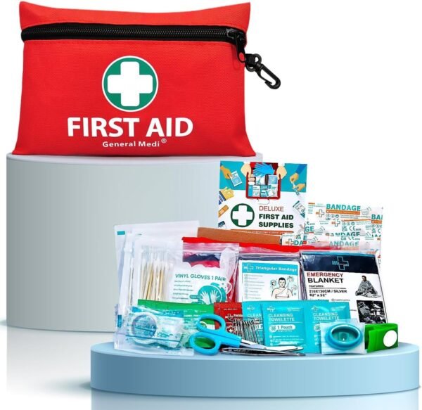 General Medi Mini First Aid Kit, 110 Piece Small First Aid Kit - Includes Emerge... - Image 2