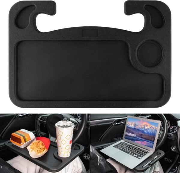 JUSTTOP Car Steering Wheel Desk for Laptop,Multipurpose Travel Car Accessories, ... - Image 2