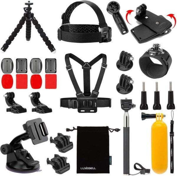 Luxebell Accessories Kit for AKASO EK5000 EK7000 4K WiFi Action Camera GoPro Her... - Image 2