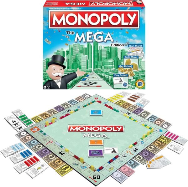 Monopoly The Mega Edition by Winning Moves Games USA, a Bigger and Faster Versio... - Image 2