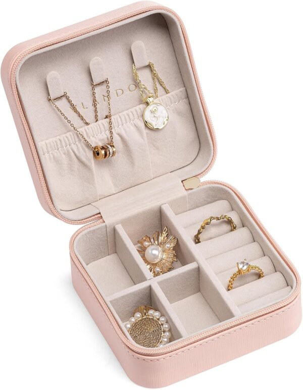 Vlando Travel Jewelry Case - Teacher Appreciation Gifts - Small Jewelry Travel O... - Image 2