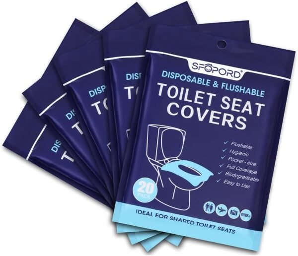 XL 100PCS Toilet Seat Covers Disposable - Flushable Paper Toilet Seat Cover is T... - Image 2