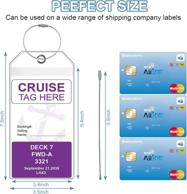 Cruise Luggage Tag Holder, Cruise Luggage Tag Holder can be Used for 2025Carniva... - Image 3