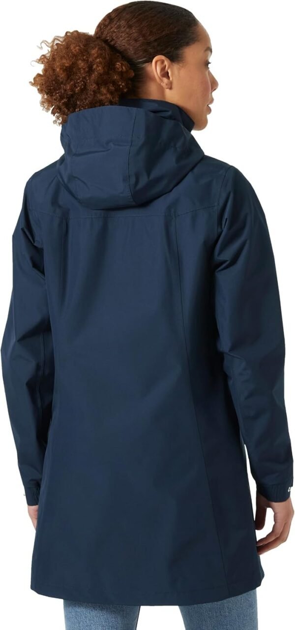 Helly-Hansen Womens Aden Waterproof Breathable Hooded Long Rain Jacket - Image 3