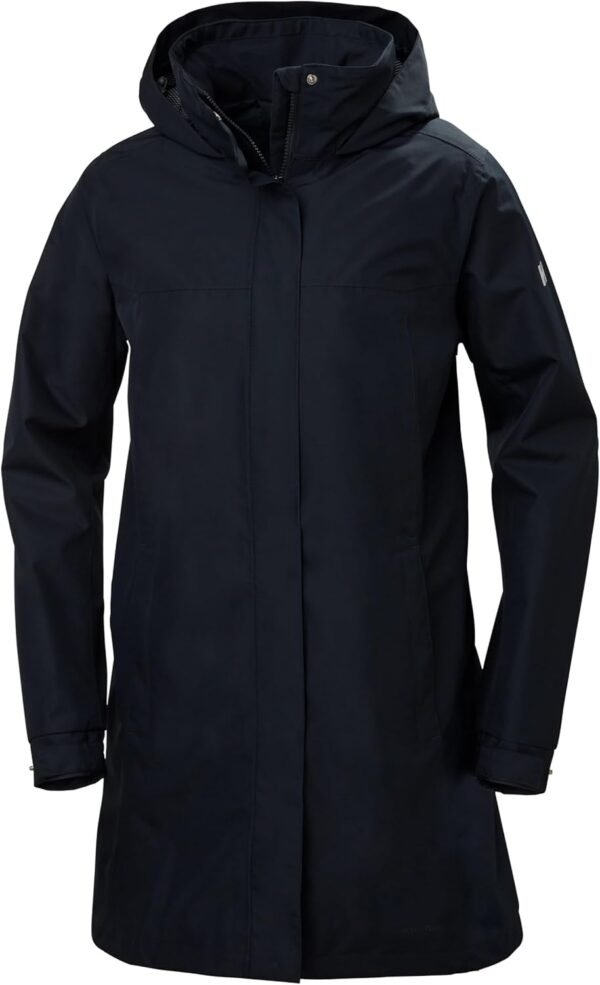 Helly-Hansen Womens Aden Waterproof Breathable Hooded Long Rain Jacket - Image 7