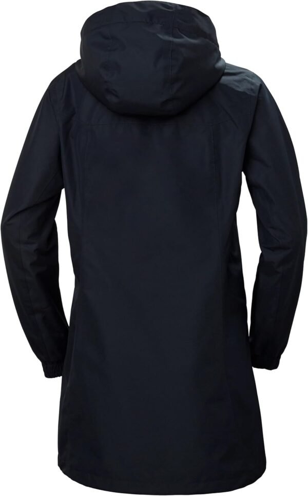 Helly-Hansen Womens Aden Waterproof Breathable Hooded Long Rain Jacket - Image 8