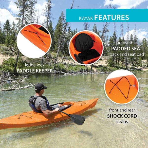 Lifetime 90321 Glide 98 Sit-in Kayak, Paddle Included - Image 6