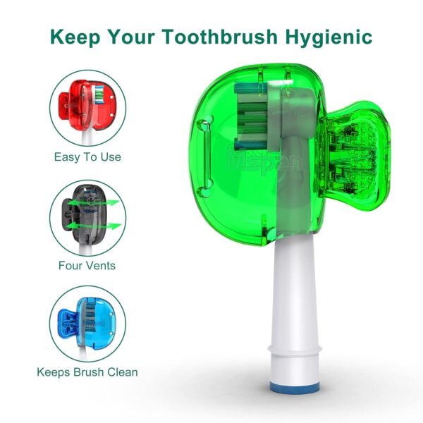 Mspan Toothbrush Head Cover Cap: Toothbrush Protector Brush Pod Case Protective ... - Image 4