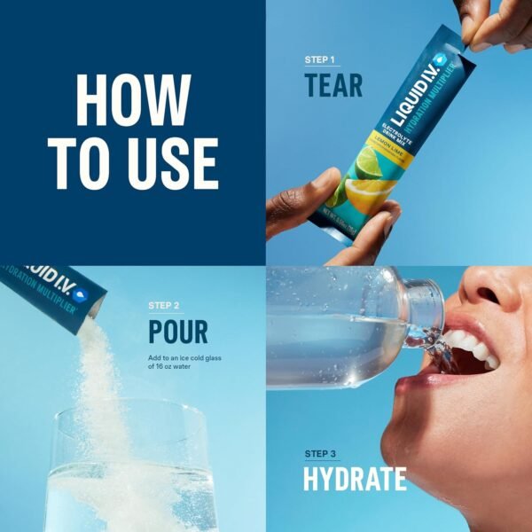 Liquid I.V.® Hydration Multiplier - Variety Pack - Lemon Lime, Passion Fruit, St... - Image 5