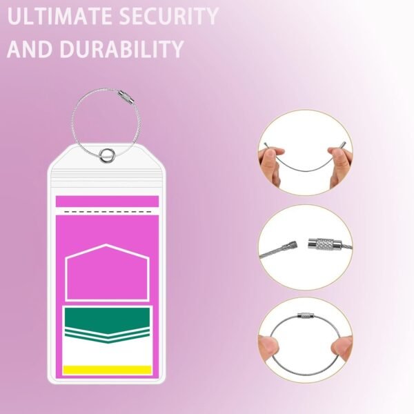 4 Piece 7.5"× 3.3" Luggage Tags for Suitcases, Cruise Ship Essentials, Cruise Lu... - Image 5