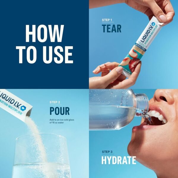 Liquid I.V.® Hydration Multiplier Sugar-Free - Raspberry Melon, Lemon Lime, Whit... - Image 6