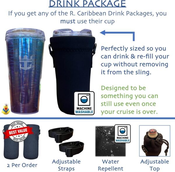 Cruise Ship Essentials Cup Sling Cruise Essentials 2024. Caribbean Cruise Must H... - Image 3