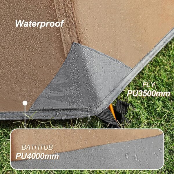 1 Person Tent for Camping Hiking Mountain Hunting Backpacking Tents 4 Season Res... - Image 4