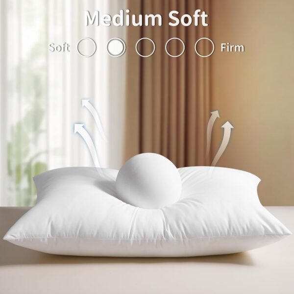 Hotel Collections Bed Pillows, Queen Size Set of 2, 2025 Updated Down Alternativ... - Image 4
