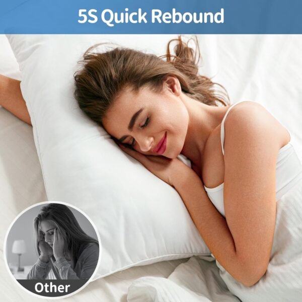 Hotel Collections Bed Pillows, Queen Size Set of 2, 2025 Updated Down Alternativ... - Image 6
