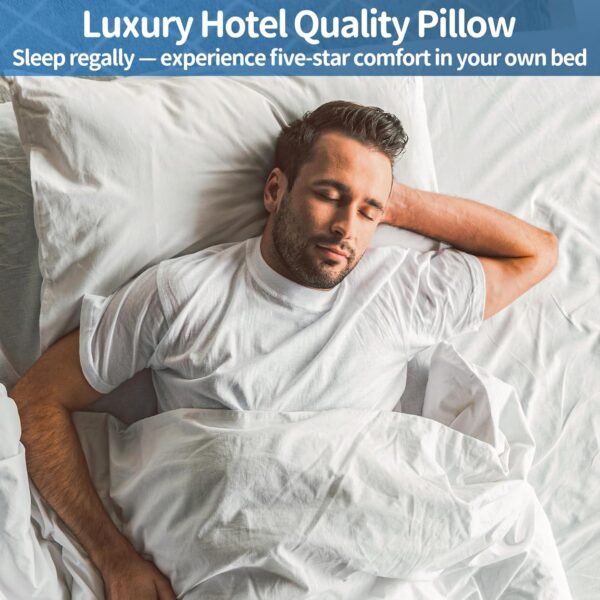 Hotel Collections Bed Pillows, Queen Size Set of 2, 2025 Updated Down Alternativ... - Image 8