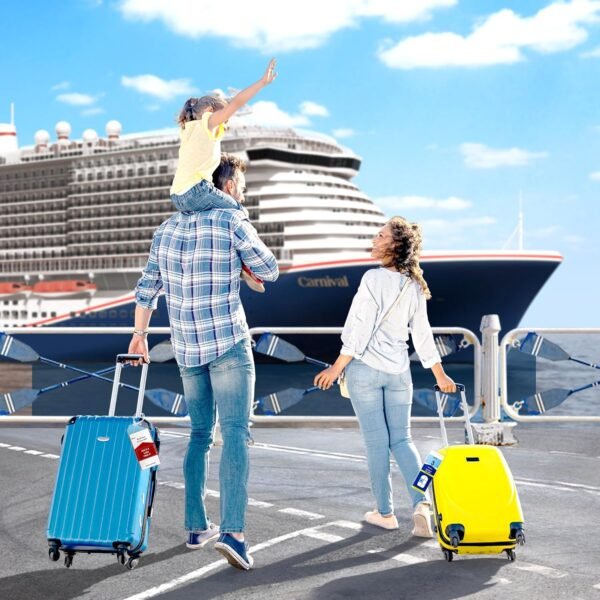 8 Pack Cruise Luggage Tag Holder, Cruise Essentials 2025 for NCL, Princess, Carn... - Image 5