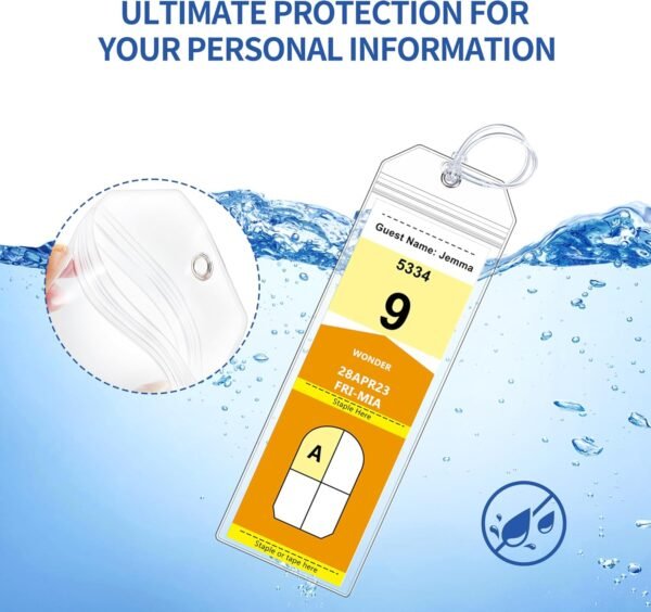 8 Pack Cruise Luggage Tag Holder, Cruise Essentials 2025 for NCL, Princess, Carn... - Image 7