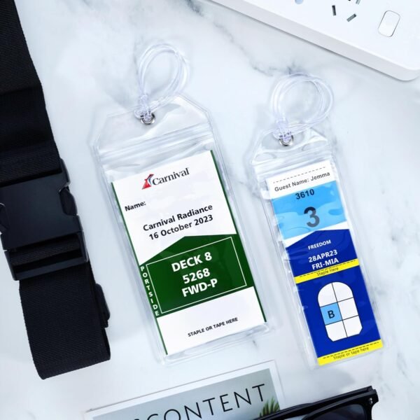8 Pack Cruise Luggage Tag Holder, Cruise Essentials 2025 for NCL, Princess, Carn... - Image 10