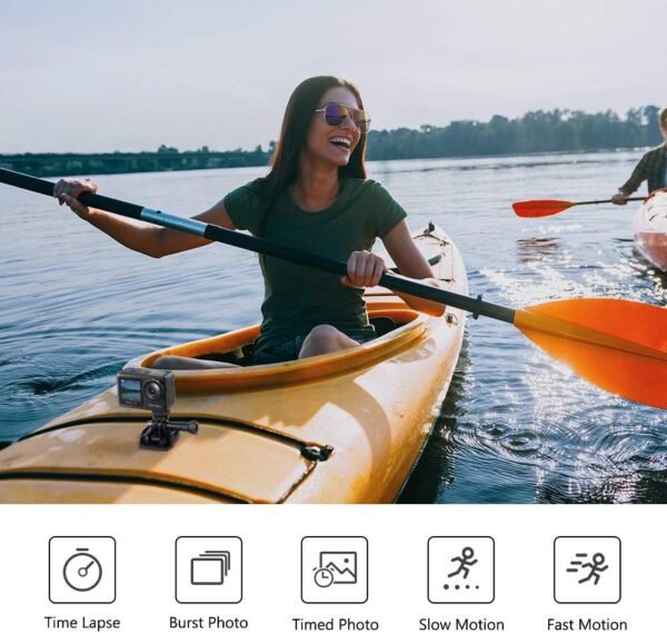 AKASO Brave 7 LE 4K30fps Action Camera with 64GB MicroSDXC U3 Memory Card Access... - Image 8